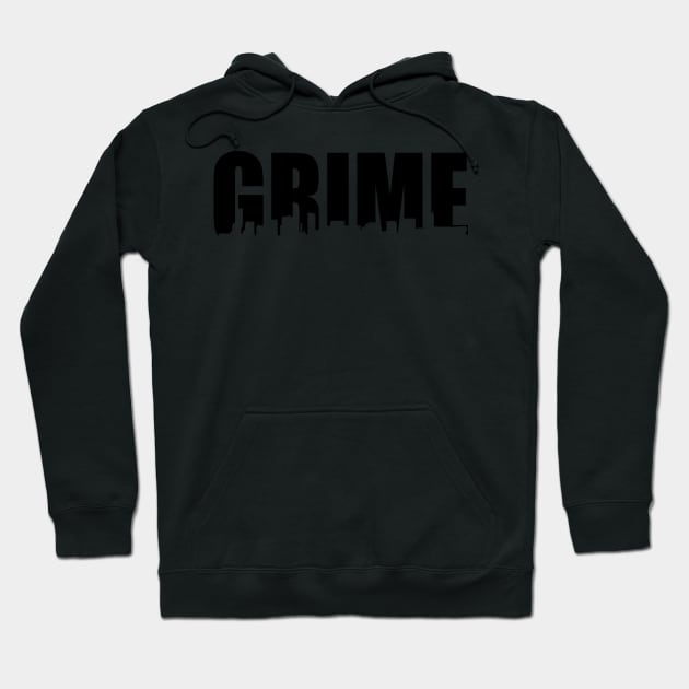 Grime Birmingham Skyline - BLACK Hoodie by ArtOfGrime